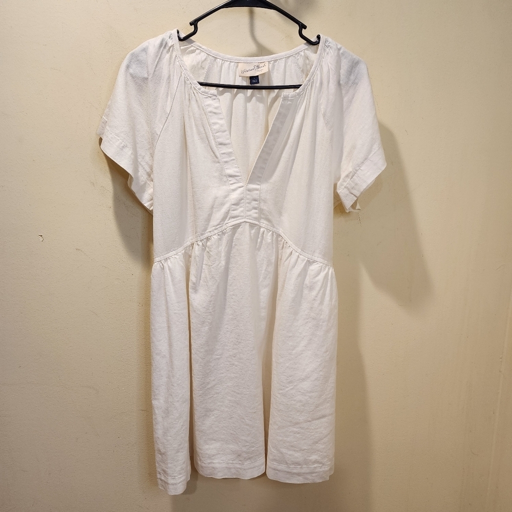 UNIVERSAL THREAD Ivory Short Sleeve Dress With Pockets Size S